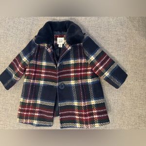 Baby girl plaid coat by Baby Gap